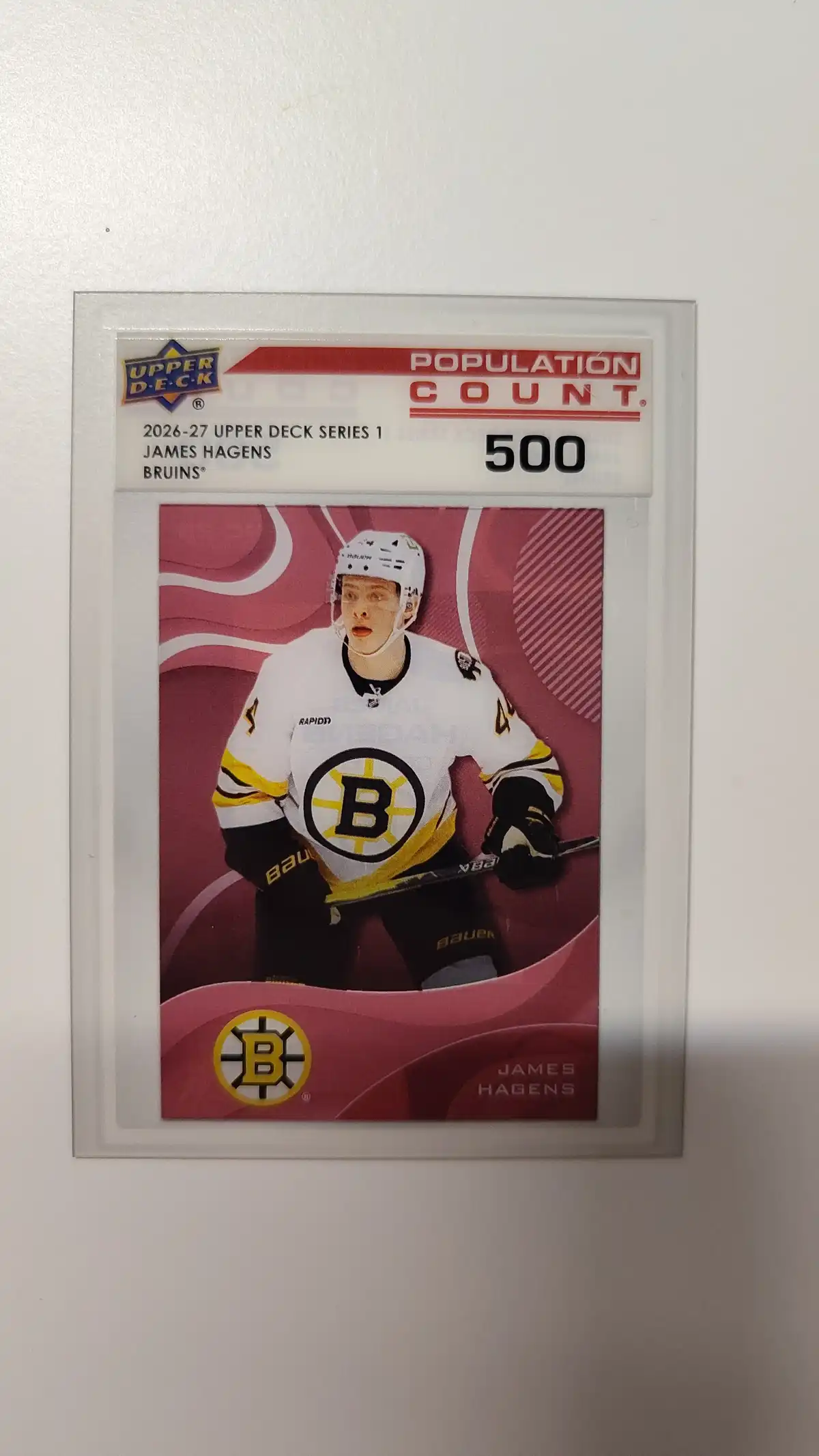 James Hagens Boston Bruins Upper Deck Series 1 26/27