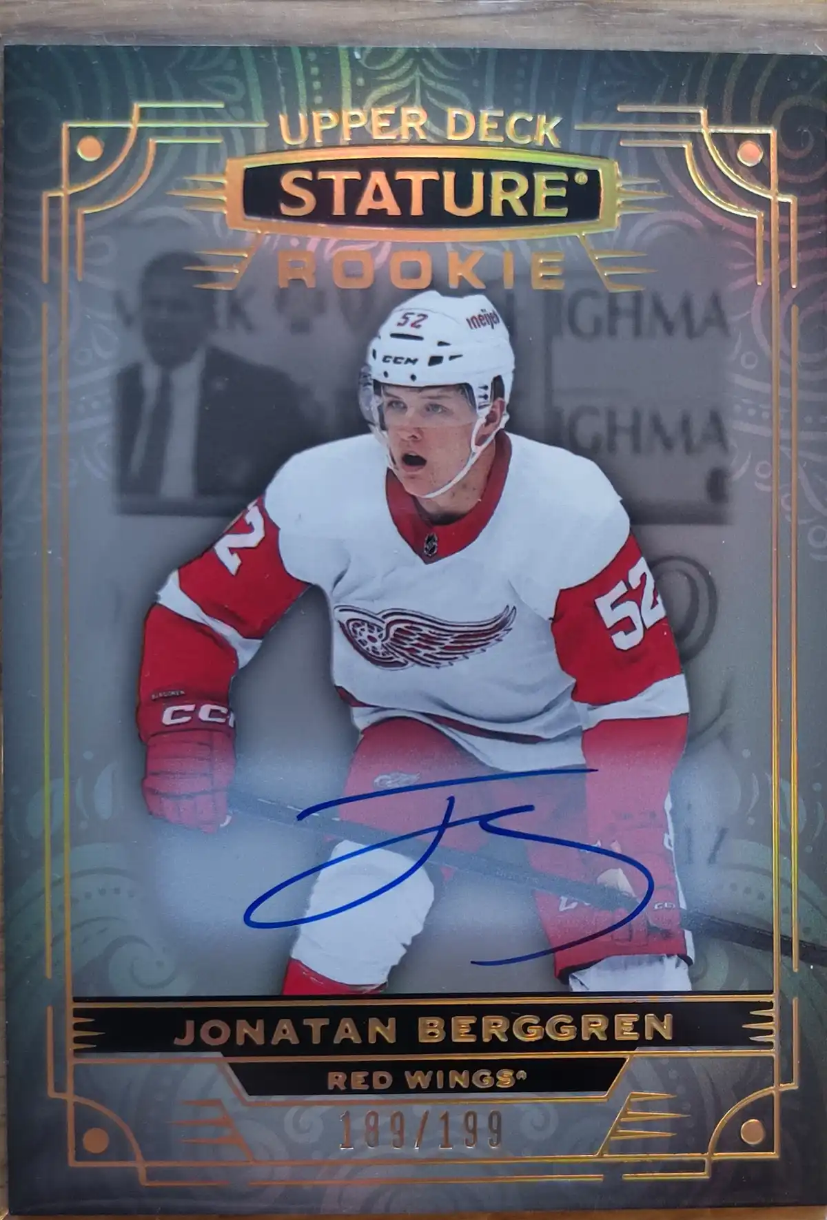 Jonatan Berggren Detroit Red Wings Stature 22/23