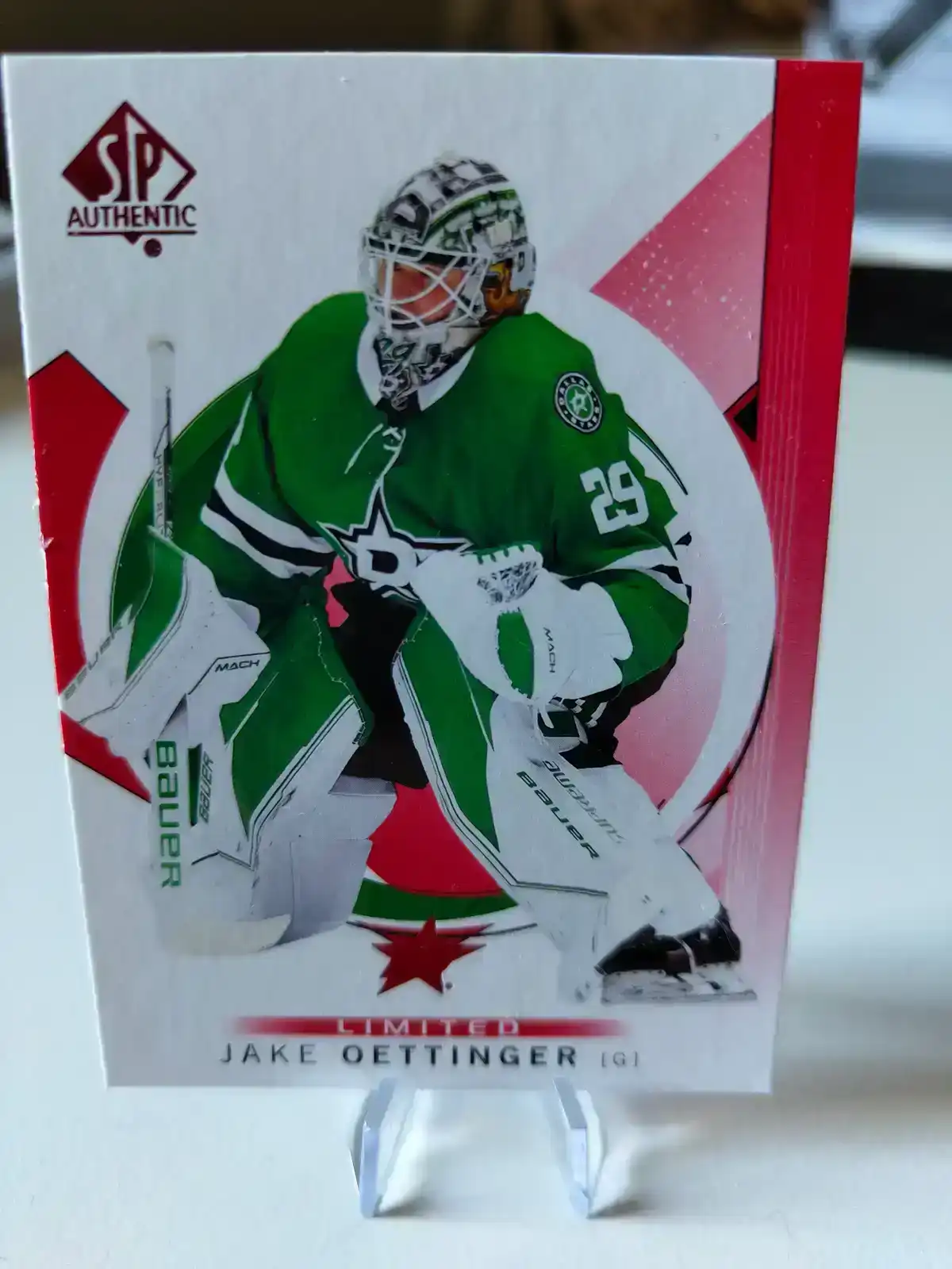 Jake Oettinger SP Authentic 2024/25 Limited Red